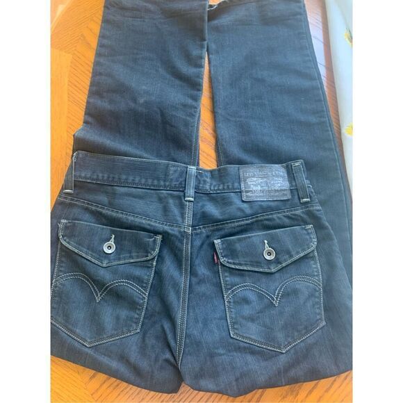 Levi Strauss 514 Original Riveted Mens Dark Blue Jeans - Picture 2 of 10